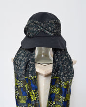 画像をギャラリービューアに読み込む, DROOPY SCARF BUCKET HAT / BLACK