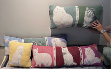 Load image into Gallery viewer, RUG CUSHION_BLUE CAT