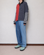 画像をギャラリービューアに読み込む, PANEL L/S POLO / SUMMER KNIT/02 size_A