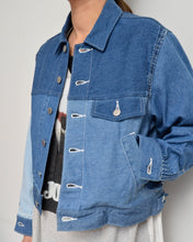 画像をギャラリービューアに読み込む, PANEL DENIM BLOUSON/JOY/01 size B