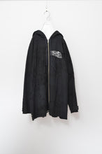 Load image into Gallery viewer, TABLE CLOTH ZIP-UP HOODIE/BLK/02 size