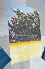 Load image into Gallery viewer, TWO-TONE HOODIE_BLUE/YELLOW print/01 size