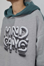 Load image into Gallery viewer, TWO-TONE HOODIE_GREEN/MIND GAME print/02 size