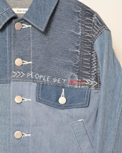 Load image into Gallery viewer, Denim easy panel blouson "PGR" / 01size