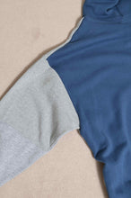 Load image into Gallery viewer, TWO-TONE HOODIE_BLUE/YELLOW print/01 size