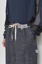 Load image into Gallery viewer, LINEN WOOL WIDE PAINTER PT / NAV_03