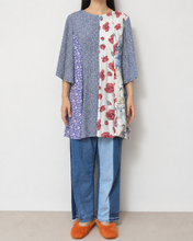 画像をギャラリービューアに読み込む, Mixed pattern panel dress_B