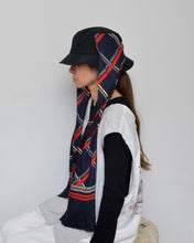 画像をギャラリービューアに読み込む, DROOPY SCARF BUCKET HAT / BLACK