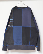 Load image into Gallery viewer, Panel sweat pullover contrast stitch / 02size_B