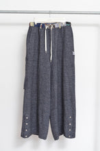 Load image into Gallery viewer, LINEN WOOL WIDE PAINTER PT / NAV_03