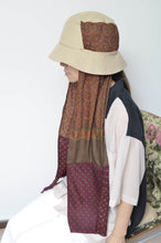 Load image into Gallery viewer, SCARF DROOPY BUCKET HAT_BEG_02