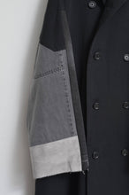 画像をギャラリービューアに読み込む, DENIM SLEEVE TRENCH COAT/BLK/02