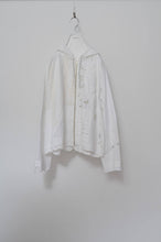Load image into Gallery viewer, TABLE CLOTH ZIP-UP HOODIE/WHT/01 size