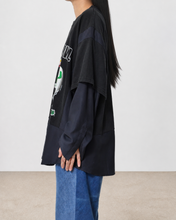 画像をギャラリービューアに読み込む, Fake layered T-shirt / BLACK_C