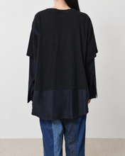画像をギャラリービューアに読み込む, Fake layered T-shirt / BLACK_C