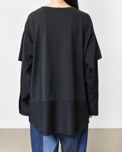 画像をギャラリービューアに読み込む, Fake layered T-shirt / BLACK_D