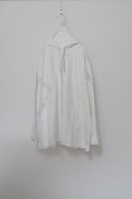 Load image into Gallery viewer, TABLE CLOTH ZIP-UP HOODIE/WHT/02 size_B