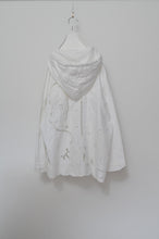 Load image into Gallery viewer, TABLE CLOTH ZIP-UP HOODIE/WHT/02 size_B