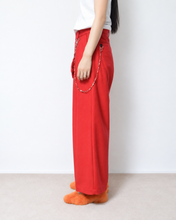Load image into Gallery viewer, Deep tuck wide pants / wool flannel