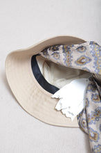 Load image into Gallery viewer, SCARF DROOPY BUCKET HAT_BEG_03