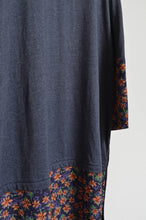 Load image into Gallery viewer, T FLORAL LONG OP/DARK/00 size