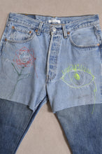 画像をギャラリービューアに読み込む, SWITCHING DENIM PT/Hi_MEGUMU YAMAMOTO_eye&face flower