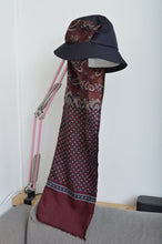 Load image into Gallery viewer, SCARF DROOPY BUCKET HAT_NAV_06