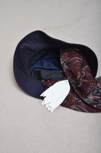 Load image into Gallery viewer, SCARF DROOPY BUCKET HAT_NAV_06