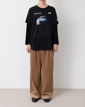 画像をギャラリービューアに読み込む, Fake layered T-shirt / BLACK_A