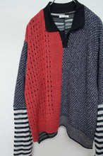 画像をギャラリービューアに読み込む, PANEL L/S POLO / SUMMER KNIT/02 size_A