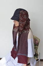 Load image into Gallery viewer, SCARF DROOPY BUCKET HAT_NAV_06