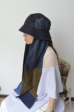 Load image into Gallery viewer, SCARF DROOPY BUCKET HAT_NAV_04