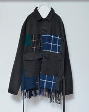 Load image into Gallery viewer, Muffler short blouson / Charcoal_A