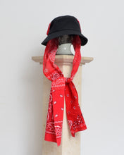 画像をギャラリービューアに読み込む, DROOPY SCARF BUCKET HAT / BLACK