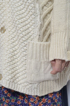 Load image into Gallery viewer, SWITCHING KNIT C/D(FISHERMAN'S SWEATER)_GREEN_01size