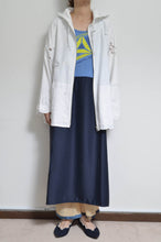 Load image into Gallery viewer, TABLE CLOTH ZIP-UP HOODIE/WHT/02 size_B