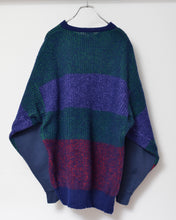 画像をギャラリービューアに読み込む, Sweat × knit switch pullover_B