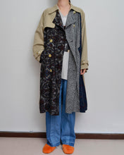 Load image into Gallery viewer, FLORAL TRENCH COAT/BEIGE/01 size A