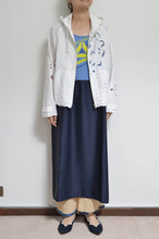 Load image into Gallery viewer, TABLE CLOTH ZIP-UP HOODIE/WHT/01 size