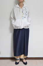 Load image into Gallery viewer, TABLE CLOTH ZIP-UP HOODIE/WHT/01 size