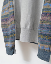 Load image into Gallery viewer, Sweat × knit switch pullover_E