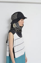 画像をギャラリービューアに読み込む, SCARF DROOPY BAGUETTE HAT / BLK
