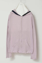 Load image into Gallery viewer, RIB ZIP-UP HOODIE_01 size/PNK