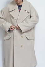 Load image into Gallery viewer, MELTON P-COAT_BEG/GREEN_02size