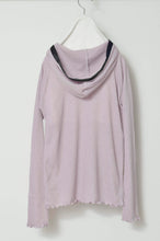 Load image into Gallery viewer, RIB ZIP-UP HOODIE_01 size/PNK