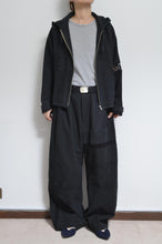 Load image into Gallery viewer, TABLE CLOTH ZIP-UP HOODIE/BLK/01 size