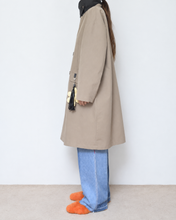 Load image into Gallery viewer, Flower charm pea coat / peach skin
