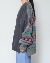 画像をギャラリービューアに読み込む, Sweat × knit switch pullover_I