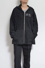 Load image into Gallery viewer, TABLE CLOTH ZIP-UP HOODIE/BLK/02 size