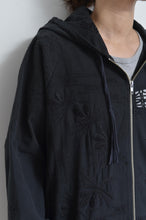 Load image into Gallery viewer, TABLE CLOTH ZIP-UP HOODIE/BLK/02 size